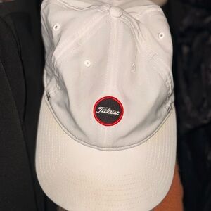 Titleist White and Black Logo Cap